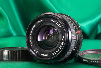 Minolta MD W.Rokkor 28mm f/2.8 [Exc+5] Wide Angle MF Prime Lens MD from JAPAN