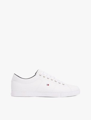 Tommy Hilfigur Essential Leather Lace-Up Trainers - New Yorker Sole