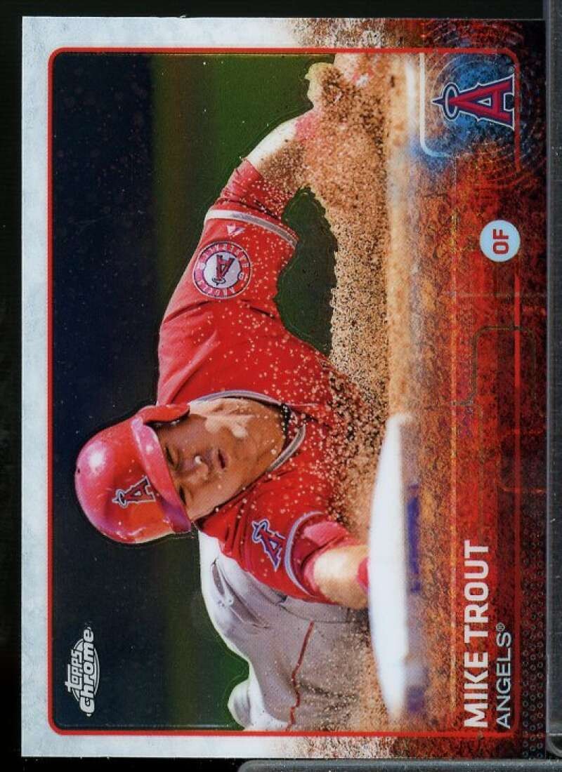 Mike Trout Card 2015 Topps Chrome #51