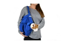 Cozy Comfort Carrier - Large Cobalt Blue Cat Carrier Soft for Grooming, Vet V...