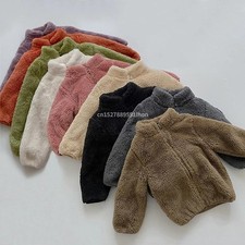 Pink Girls Jackets Autumn Coat Winter Thermal Fleece Jacket for Children 1 2 3 4