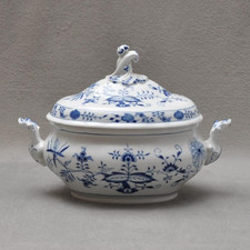 Meissen Zwiebelmuster Seltene 0,5l runde Terrine / Saucenterrine 1.Wahl wie neu