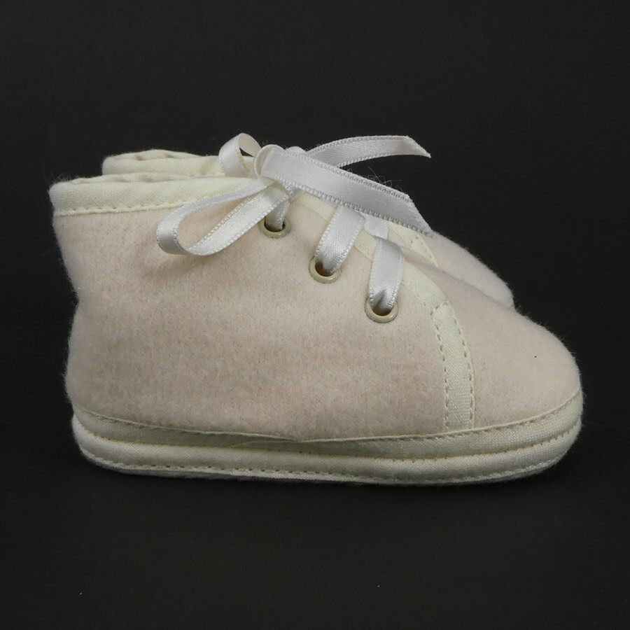 Auth HERMES Baby Shoes Light Beige Wool/Angola e57531i eBay