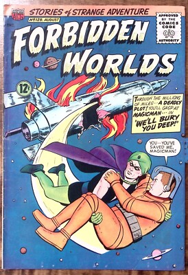 1965 FORBIDDEN WORLDS #129 AUGUST MAGICMAN WE'LL BURY YOU DEEP COMICS Z4432