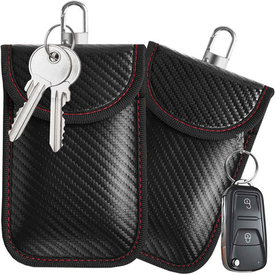 Faraday Bag for Key Fob Protector, 2 Pack Signal Blocking RFID Key Fob Protector