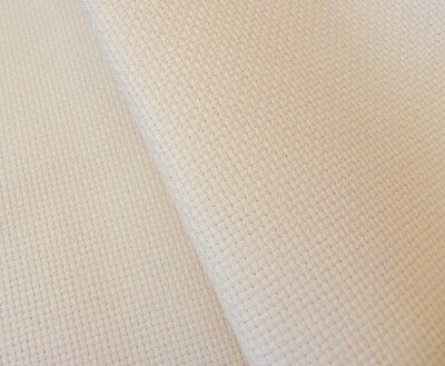 FREE POSTAGE 14 COUNT AIDA 100/% COTTON DIFFERENT SIZES WHITE AND CREAM
