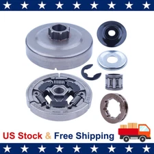 3/8" 7T Clutch Drum Cover Rim Sprocket Kit For Stihl MS460 MS362 MS361 044 046