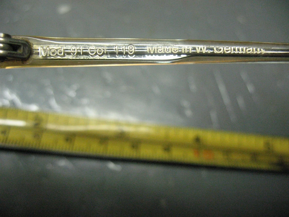 EYEGLASSES  FRAMES  AWU BRILLEN  MOD. 91  COL.119 w/ CASE W. GERMANY - Image 3 of 4