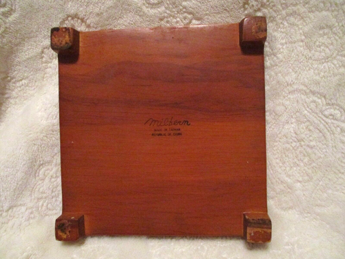Vintage~Milbern~Rivestimento in cornice di legno~Repubblica di Cina~anni '70 - Foto 8 di 10