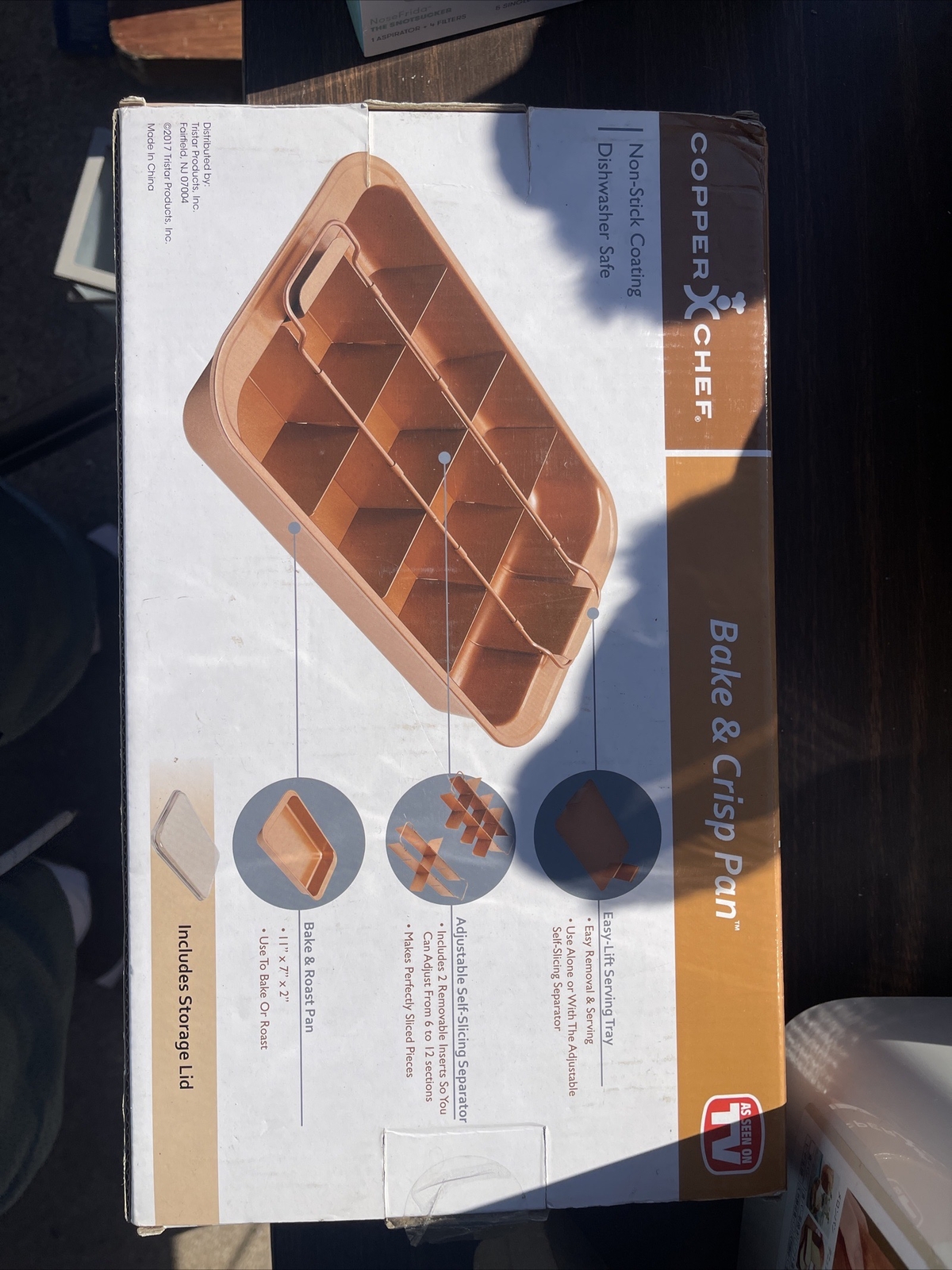 Copper Chef Bake And Crisp Pan Roasting 4 Piece Set With Lid Non Stick