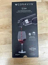 Coravin Timeless Six+ Plus Wine Preservation System Piano Black - Sealed NEW!