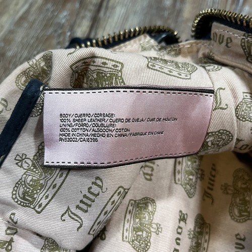 Vintage Y2k Juicy Couture Sheep Leather Purse. Polka Dots and Gold Chain. - Bild 8 von 12