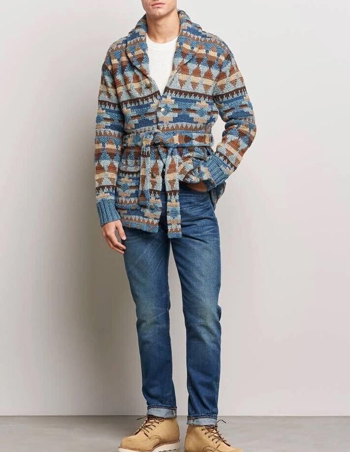 RRL Ralph Lauren DOUBLE RL Size S Cardigan Body: 53cm Shoulder