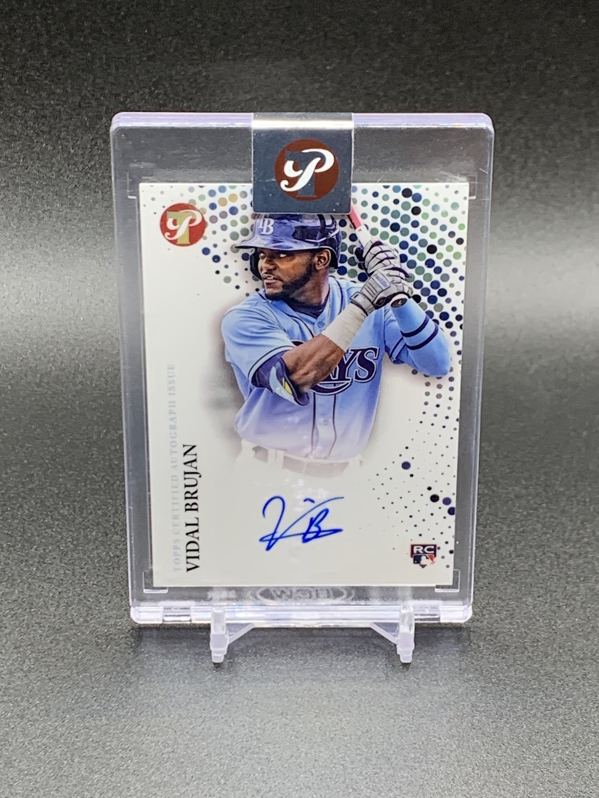 2022 Topps Pristine Vidal Brujan PA-VB RC Encased Auto | Tampa Bay Rays