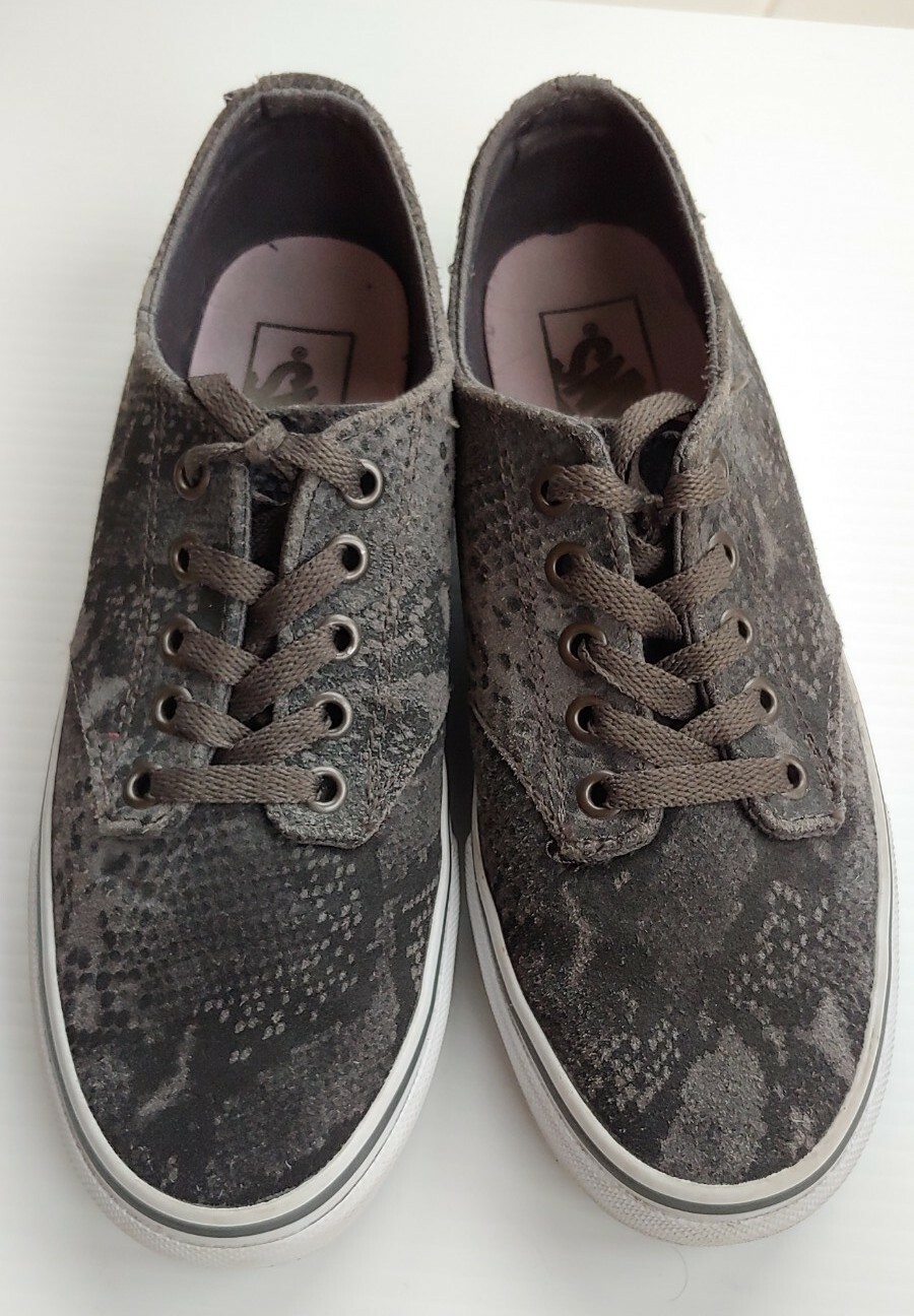 Vans Authentic Suede Snakeskin Pattern Womens 7 D… - image 3