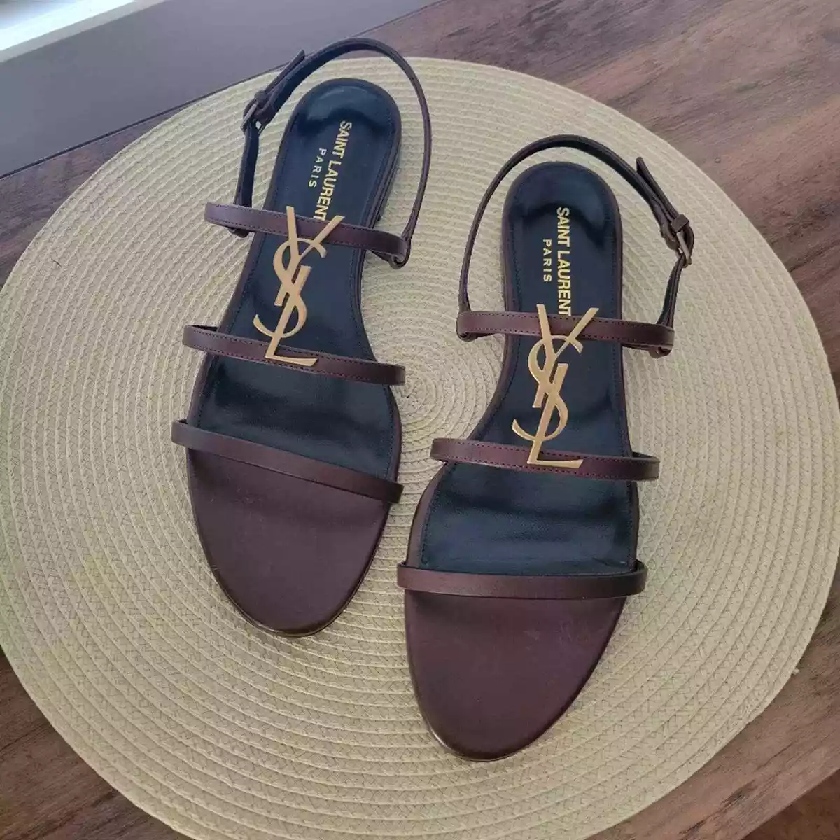 Ysl cassandra sandals new arrivals