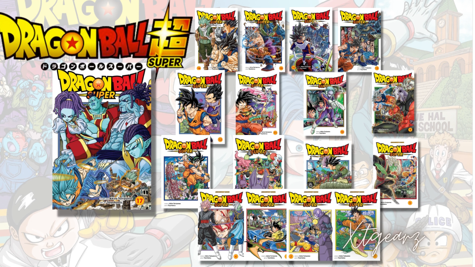 Dragon Ball Super Vol. 1-18 Set English Manga - With Action Figure - Brand  New