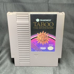Taboo the Sixth Sense Nintendo NES Game w/ Poster- Cleaned, Tested & Works Great