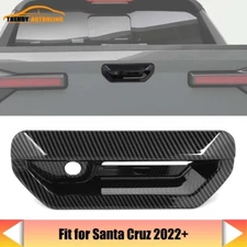 ✅ Rear Tailgate Trunk Door Handle Cover Carbon Fiber For Hyundai Santa Cruz 22+
