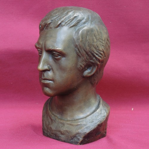 Antiguo busto de bronce fundido de la URSS Vladimir VYSOTSKY actor ruso estatua de colección 7" = 17 cm - Imagen 3 de 7