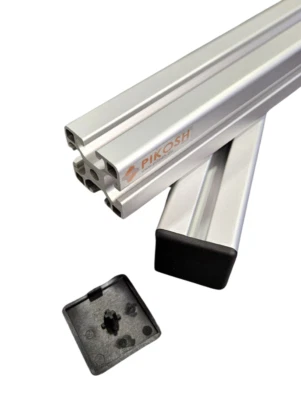 5x Abdeckkappe schwarz Aluprofil Profil 40x40 I-Typ Nut 8 Schutzkappe Endkappe