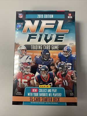 2019 Nfl Five 55-Card Starter Deck Sealed Box 