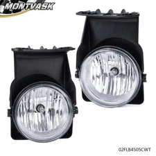 Fit For 03-06 GMC Sierra 1500 2500 3500 Clear Lens Fog Lights Lamps Left + Right