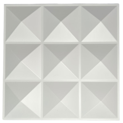 3D Wall Panel - Pyramid - White - Acoustic Diffuser Panel - Acoustic ...