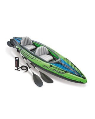Intex Challenger K2 Two Person Inflatable Kayak Kit 68306EP