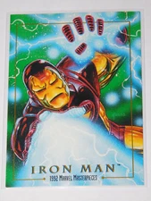 1992 SKYBOX MARVEL MASTERPIECES IRON MAN CARD #38