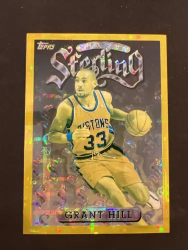 Grant Hill 1995-96 Topps Finest Gold Sterling Refractor Rare