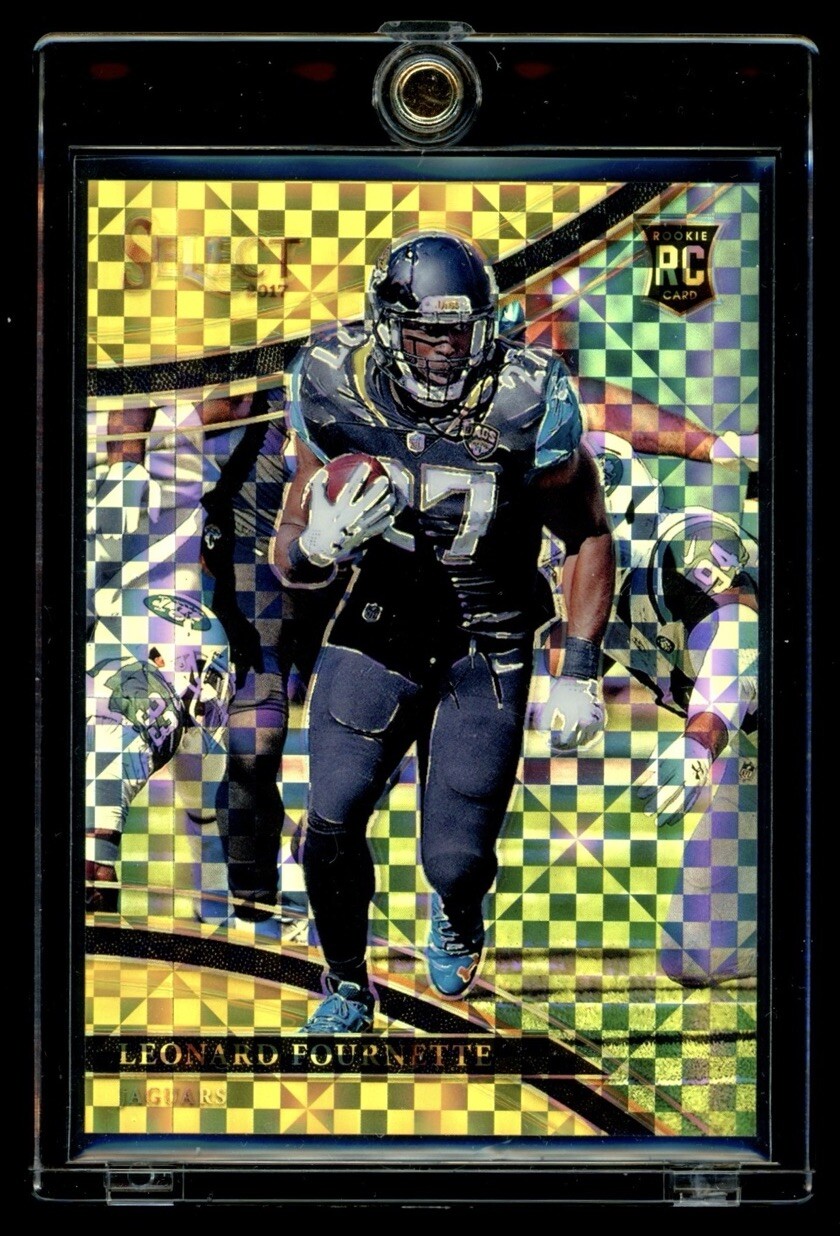 2017 Panini Select #245 Leonard Fournette Rookie Field Level Gold Prizm RC /10