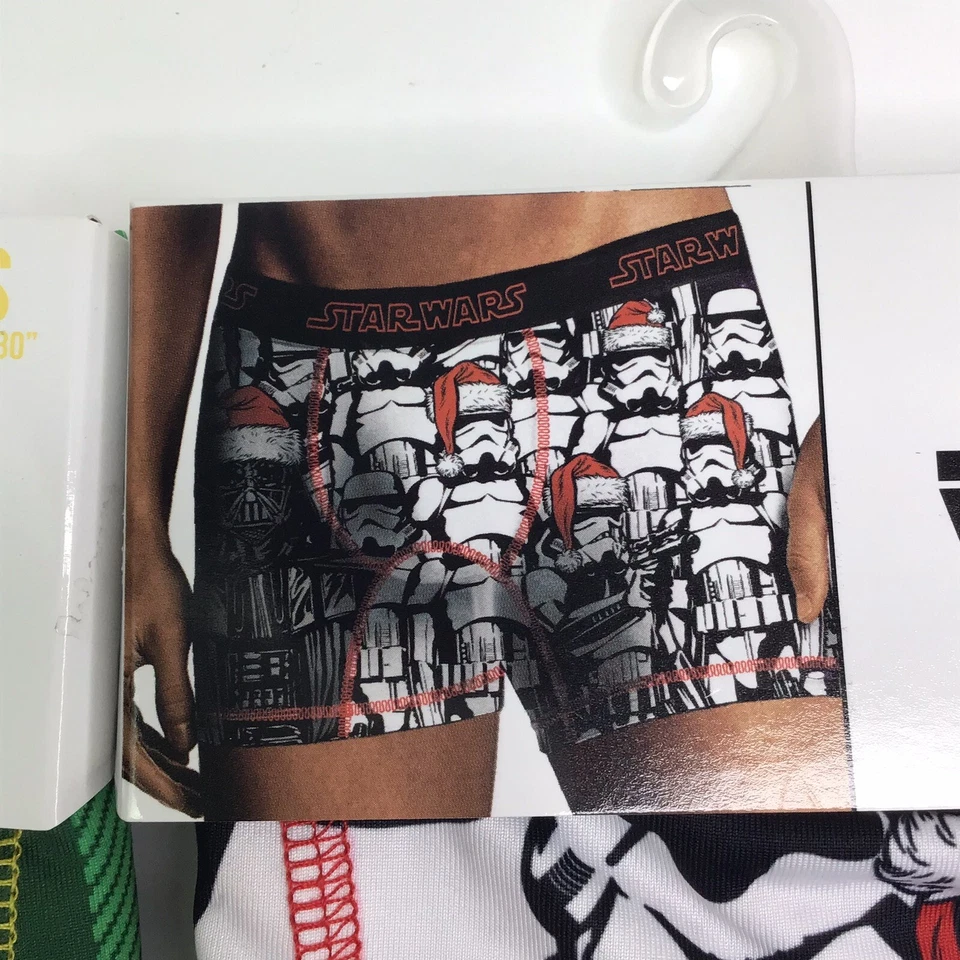 批量 3 件 拳击内裤 圣诞星球大战 Elf Frosty the Snowman S 码 — 第 4/4 张图片