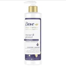 Dove Hair Therapy Shampoo Hair Care For Split Ends Rescue & Protect 13.5 oz 1.04 per gallon