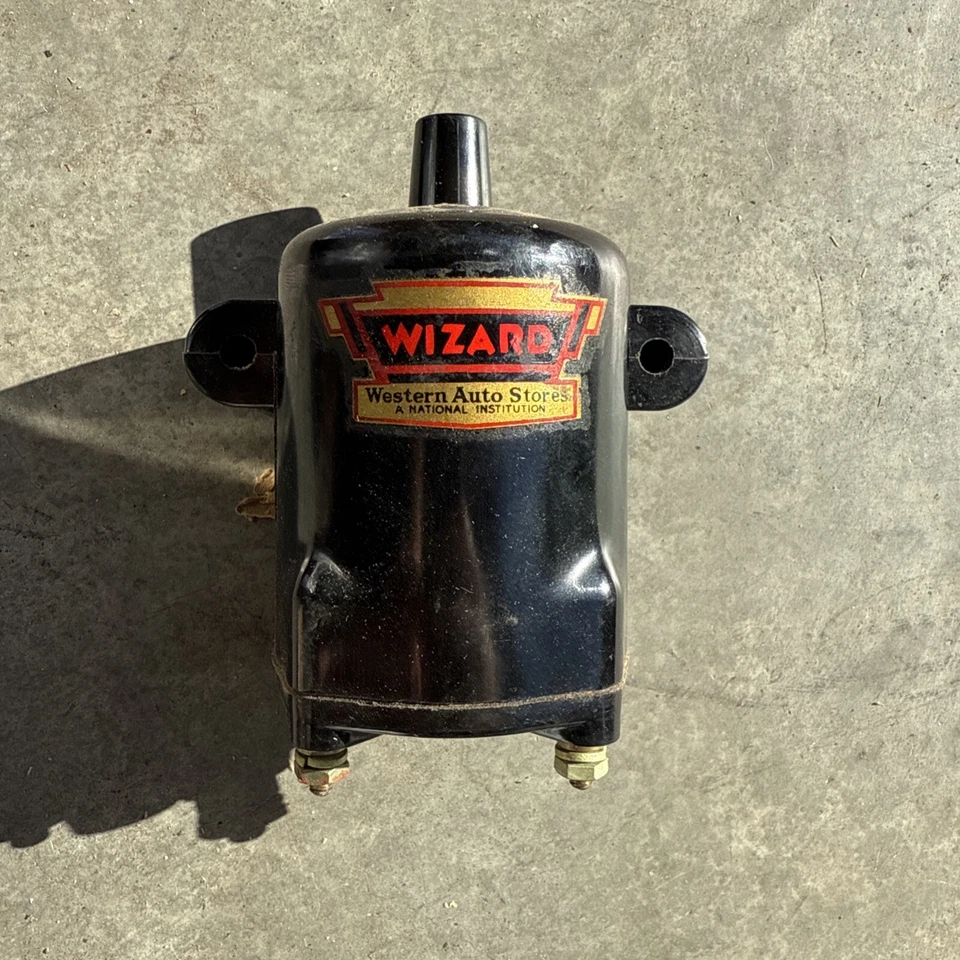NOS WESTERN AUTO WIZARD L4721 1941-1948  V8 6 CYLINDER IGNITION COIL Foto 2 de 4