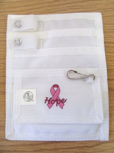 *** Nurse Five Pocket Organizer Hope Pink Ribbon Breast Cancer Prestige Medical - Picture 2 of 6