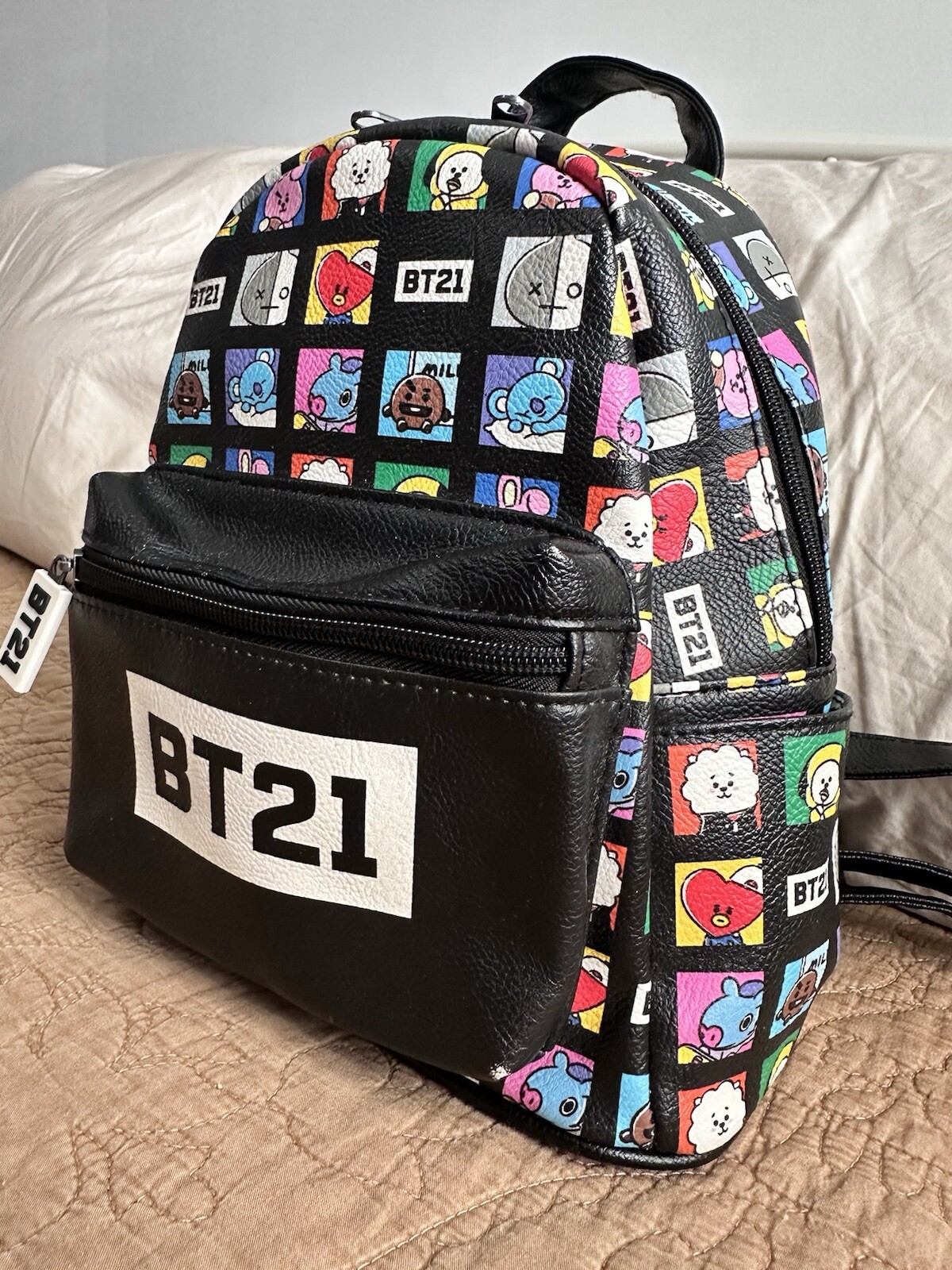 BT21 Grid Characters Mini Backpack - image 3