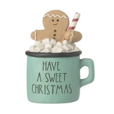 Heaven Sends Have A Sweet Christmas Gingerbread Hot Chocolate Novelty Decoration