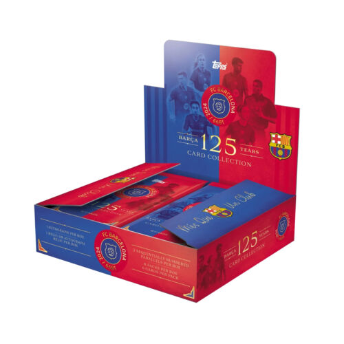 2024-25 Topps FC Barcelona 125th Anniversary Hobby Box (48 Cards Auto + Relic)