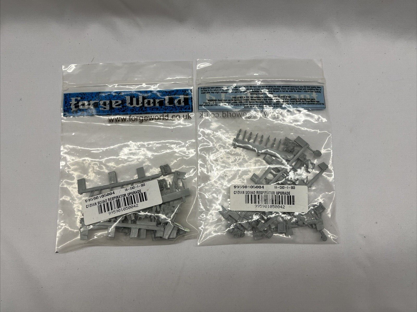 FORGEWORLD CADIAN SQUAD RESPIRATORS UPGRADE KIT