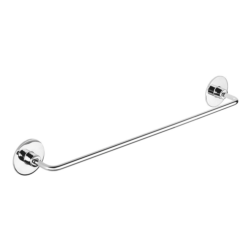Porta Asciugamani Bagno da 40 cm Acciaio Cromo Moderno Minimal Wind