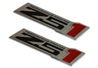 2Pcs Z51 Performance Package Emblems Engine Hood Badge Decal for Z51 Chrome/Red