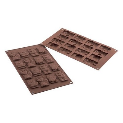 Silikomart 26198770065 Winter Choco 16p Cake Mold