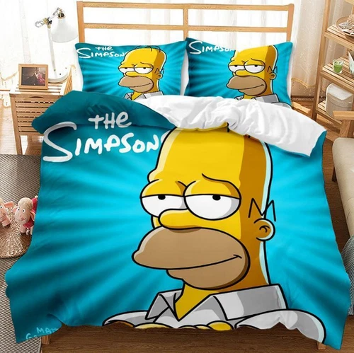 SIMPSONS Bettwäsche Set Kissenbezug Bettbezug 135x200 200x200 220x240 DE - Bild 10 von 18