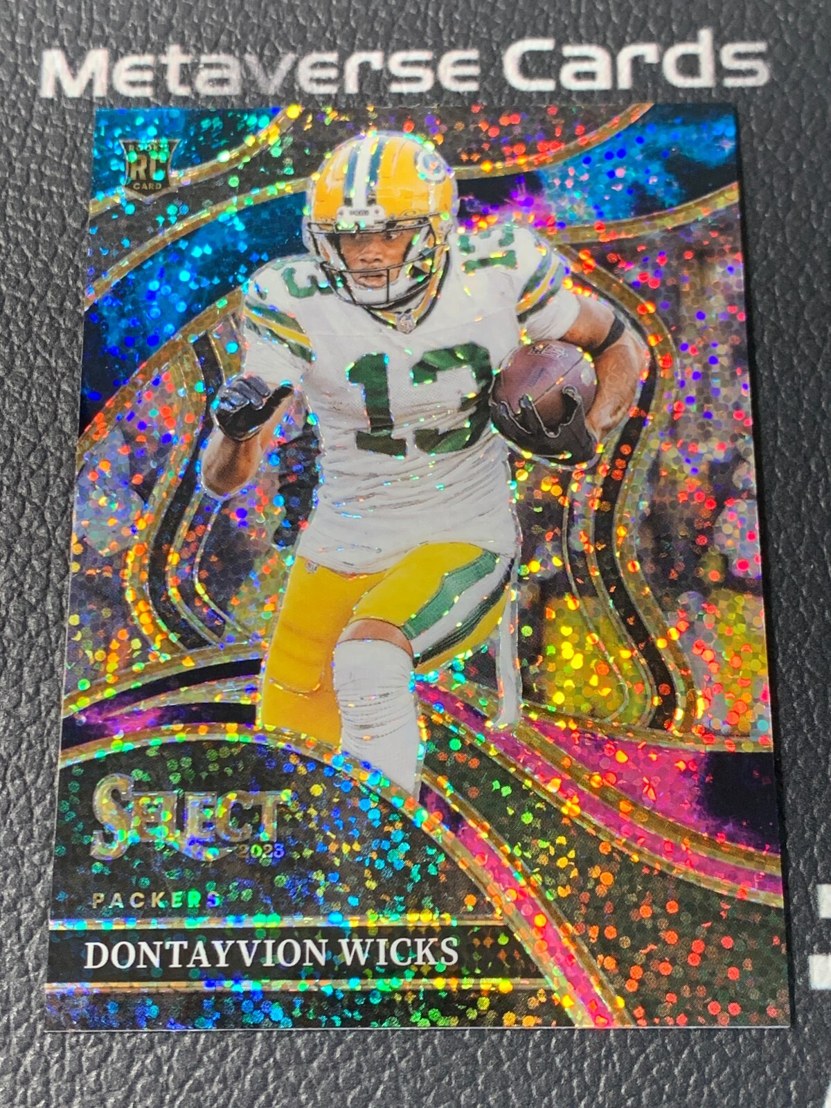 2023 Select Dontayvion Wicks RC Rookie Club Level Cosmic SSP Packers