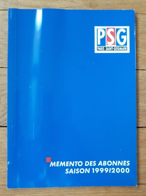 Mémento Des Abonnés PSG Saison 1999/2000, Paris Saint-Germain, Collector