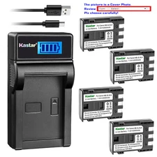 Kastar Battery LCD USB Charger for Canon Genuine NB-2L NB-2LH OEM CB-2LW CB2LWE
