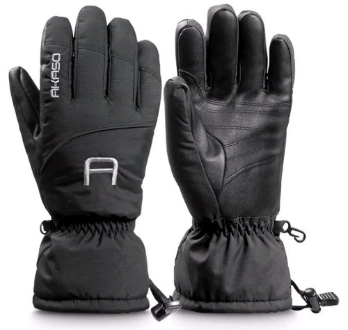Waterproof Snow Boarding Winter Gloves By AKASO 3M Thinsulate Ski Gloves Unisex