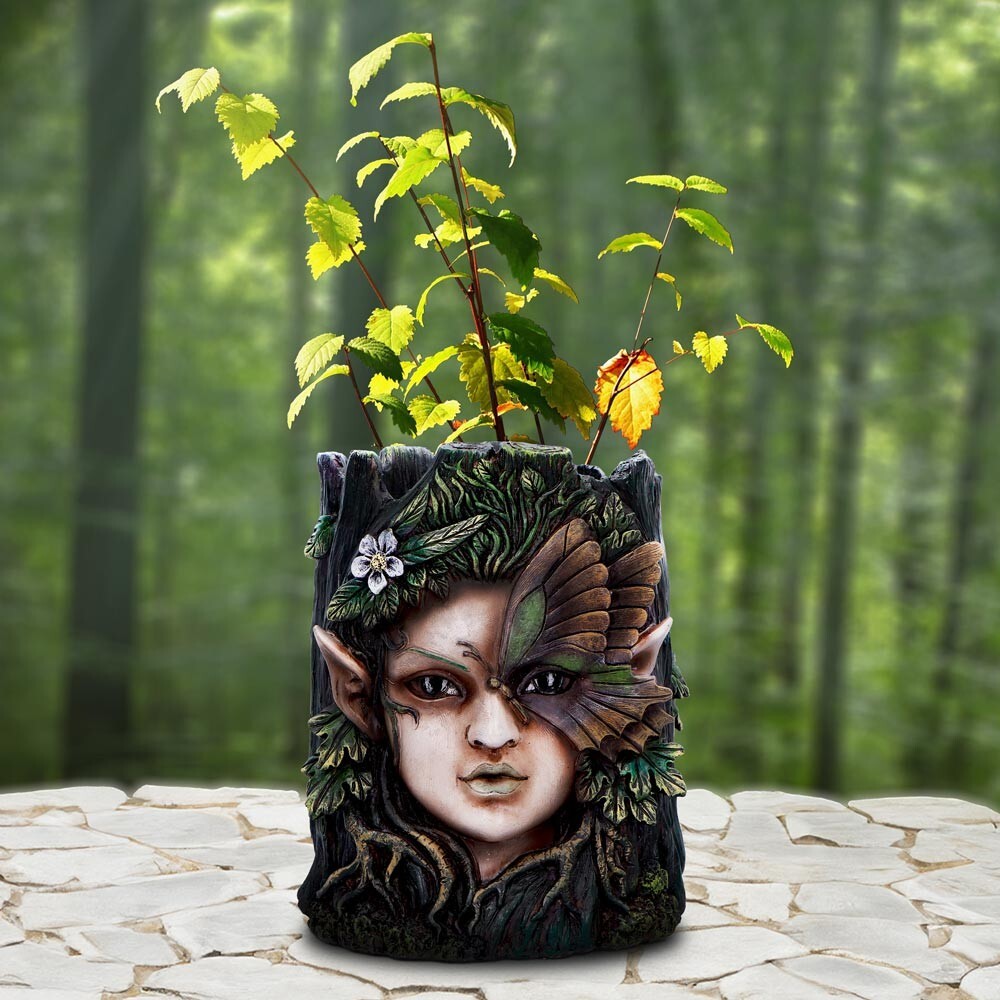 Original Nemesis Now Flora Planter Nature Plant Pot 18cm Home Decor Gift Resin