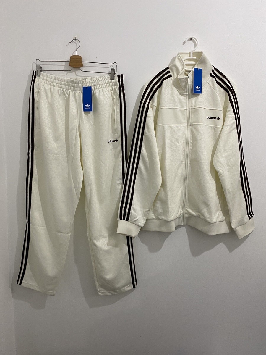 Adidas 80s Premium Embossed 3-Stripes Tracksuit Off White Adidas 80s Premium Embossed 3-Stripes Tracksuit Off White